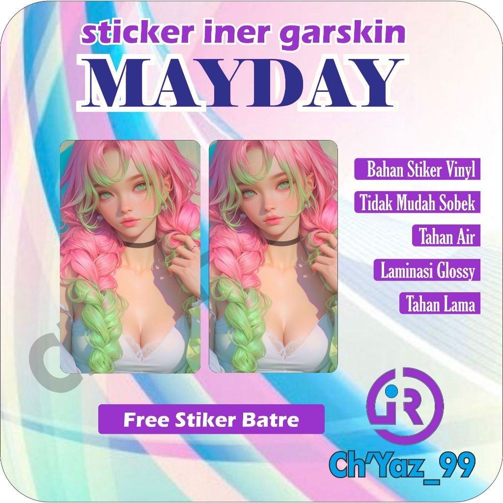

Mayday Iner Casing/Case Stiker Skin Wrap CUSTOM - Premium Quality