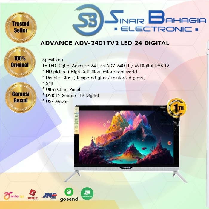 ADVANCE ADV-2401TV2 LED 24 DIGITAL (NEW) (KHUSUS BANDUNG)