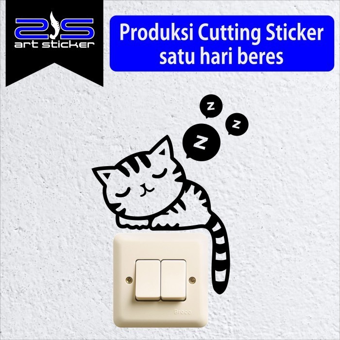 

Saklar Sleeping Cat Casing/Case Stiker Skin Wrap CUSTOM - Premium Quality