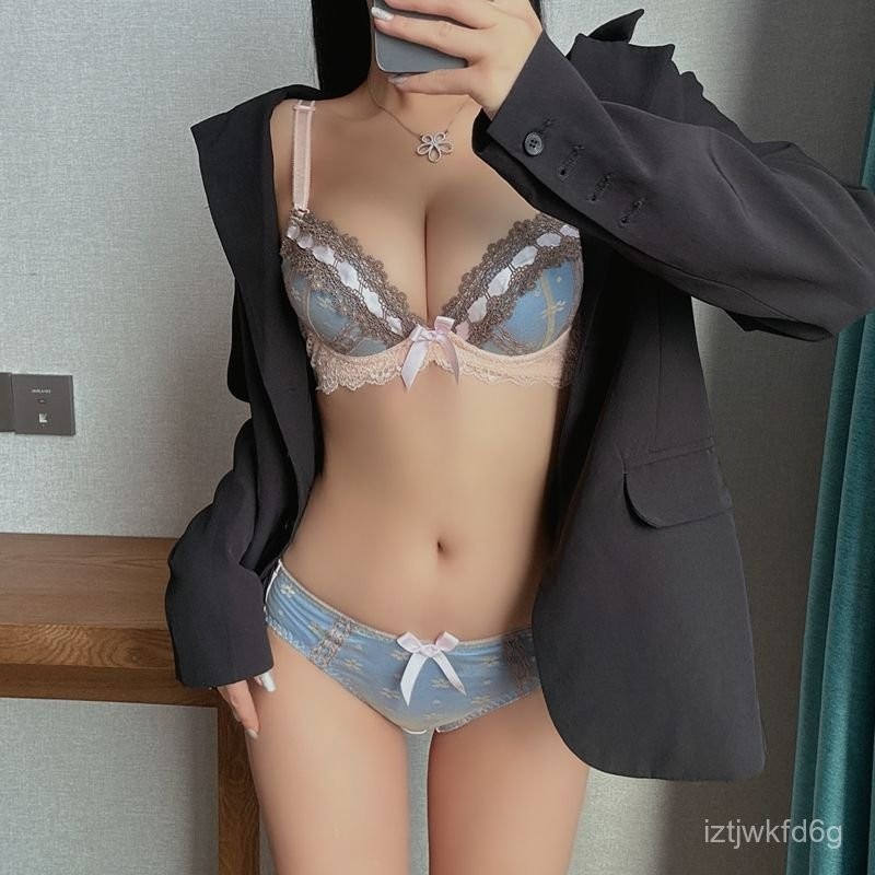 Bow Style Victoria's Secret Push up Bras Accessory Breast Push up Bra No Steel Ring Sexy Deep V Suit