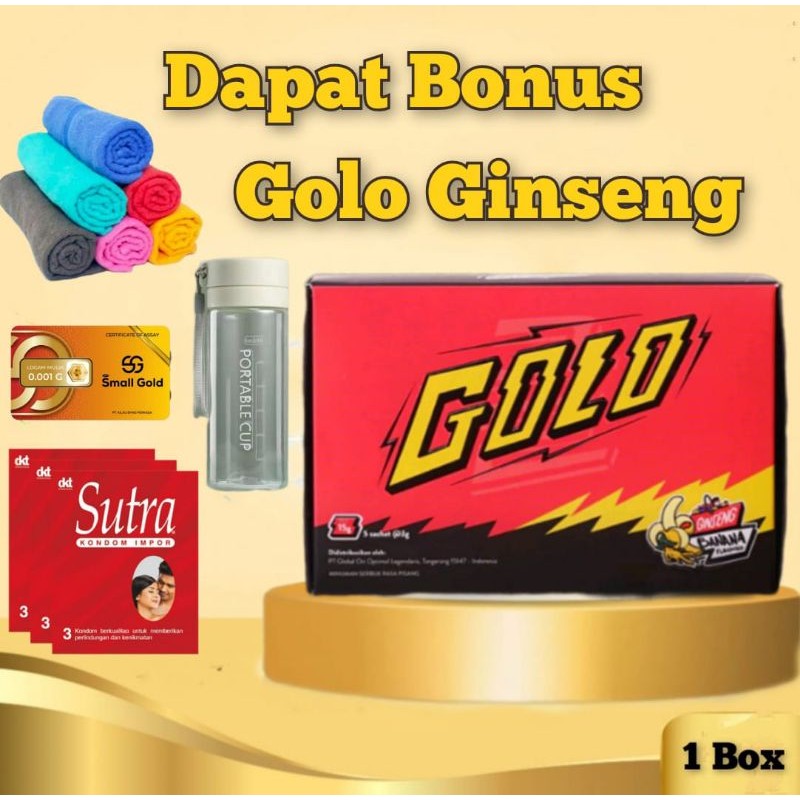 GOLO GINSENG 1 BOX ISI 5 SACHET ORI SUPLEMEN
