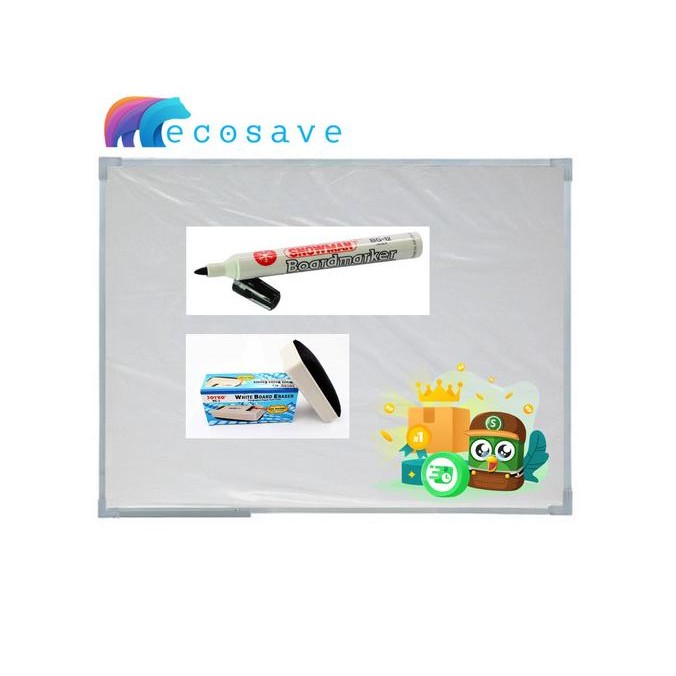 

BARU WHITE BOARD SAKANA 120X180CM - TERMASUK ONGKIR