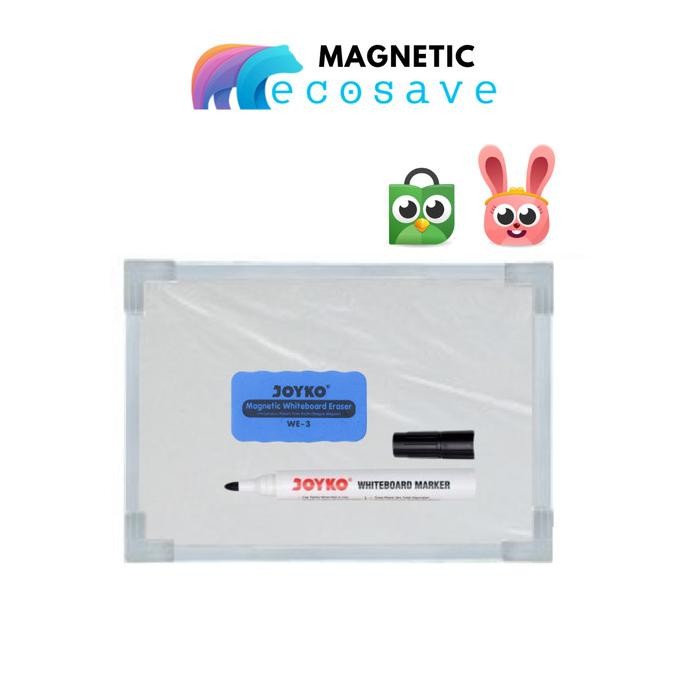 

BARU PAPAN TULIS ANAK 20X30 CM ECOSAVE WHITEBOARD MAGNETIC KECIL