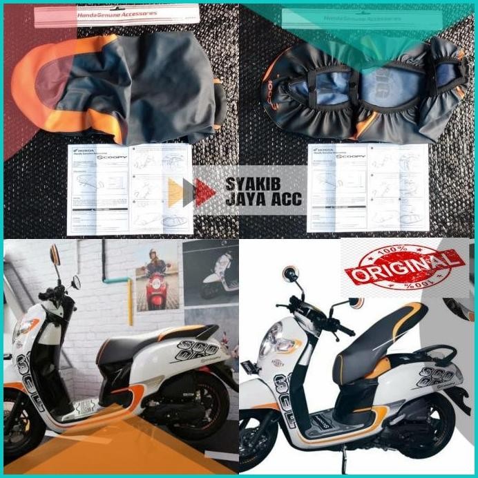 Sarung jok seat cover Scoopy esp 2017 Original AHM 11OKTZ4 accessories