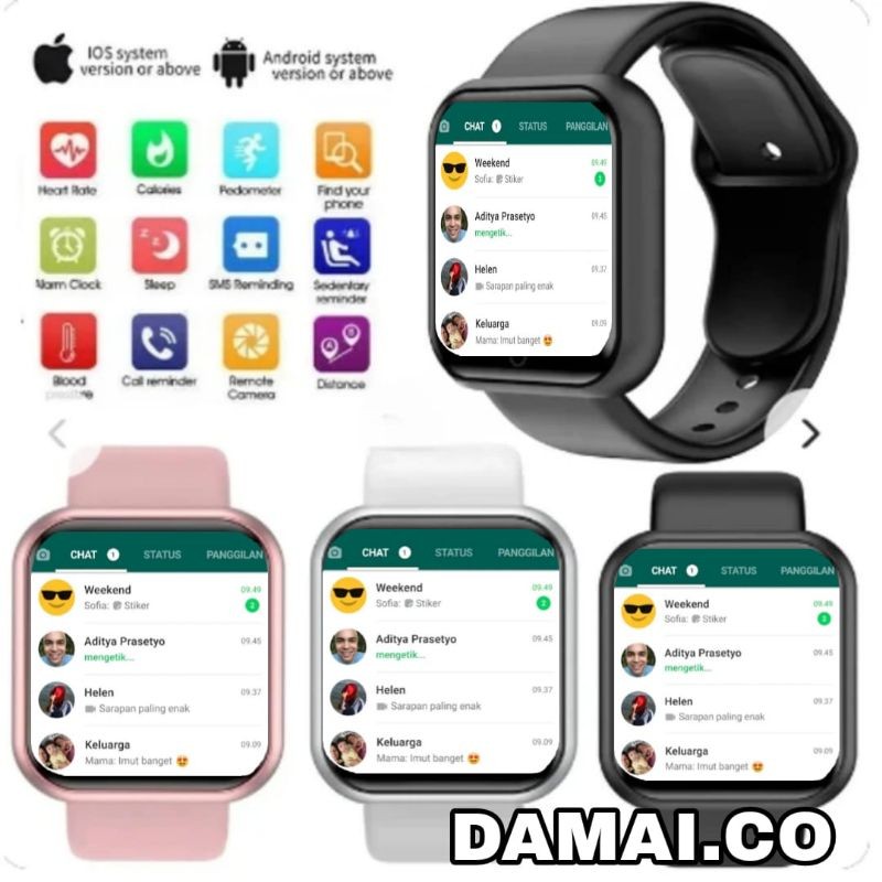 JAM ANDROID HP pintar smartwatch anak jam tangan wanita jam tangan pria smartwatch pintar hp android