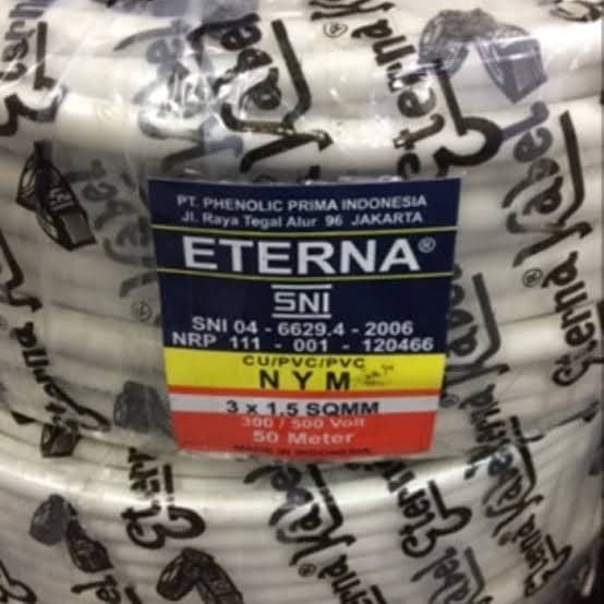 NEW Kabel eterna 3x1.5 meteran kabel eterna 3x1.5 permeter eterna