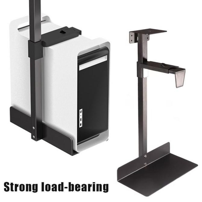 Rak/Tray/Dudukan CPU Komputer Gantung Meja Aluminium Stand CPU Komputer