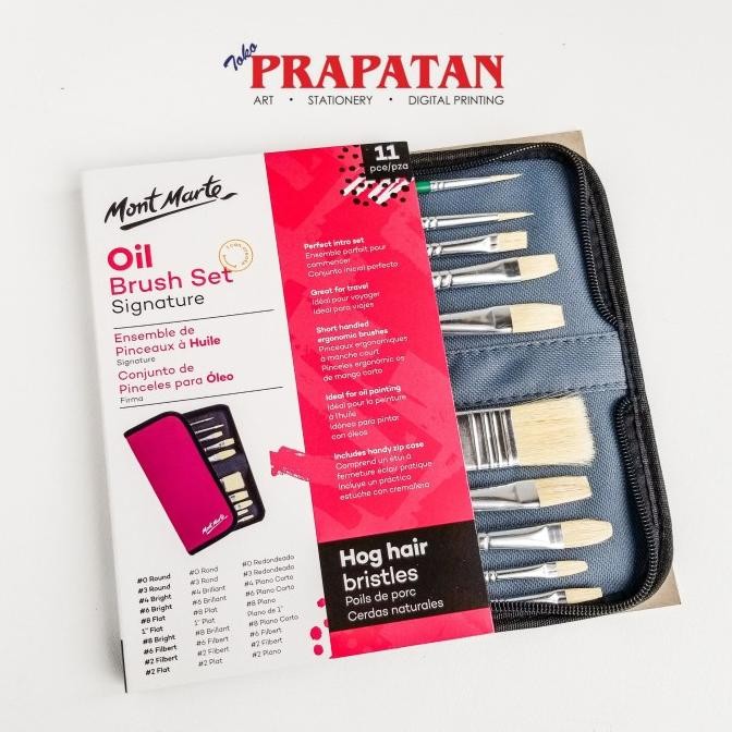 

BARU KUAS LUKIS MONT MARTE OIL BRISTLE BRUSH SET 0031_V02
