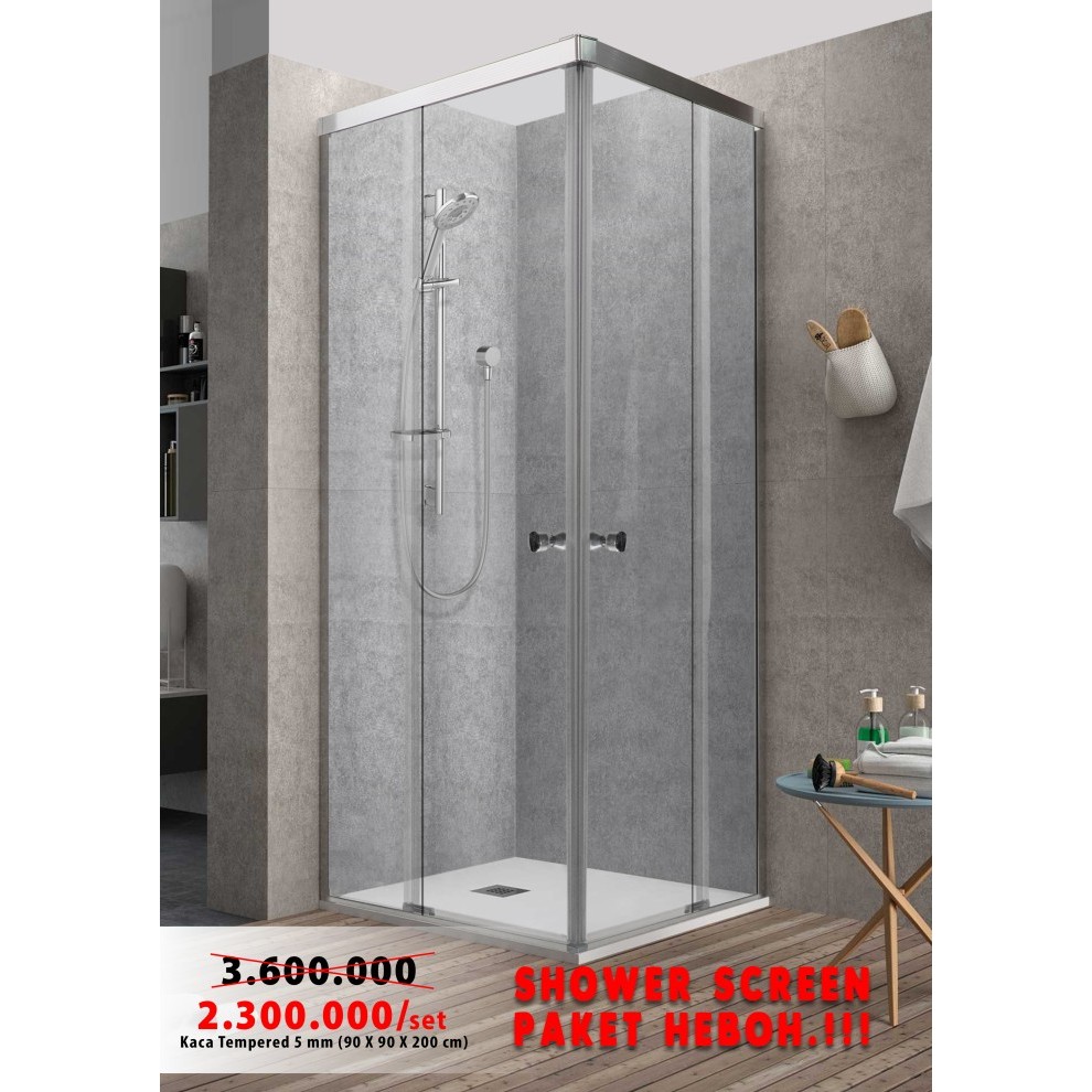 SHOWER BOX / SHOWER SCREEN SLIDING SUDUT
