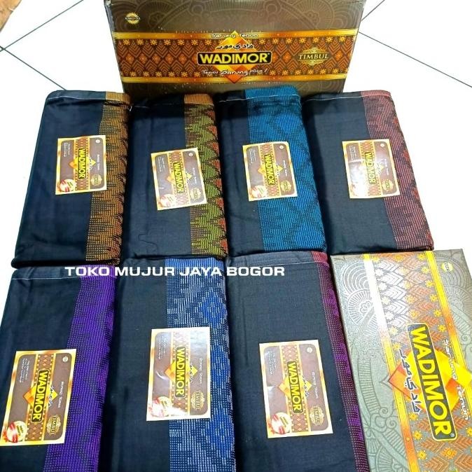 Grosir 10 Pc Wadimor Hitam Tumpal Warna Timbul Strimin Kualitas Premium