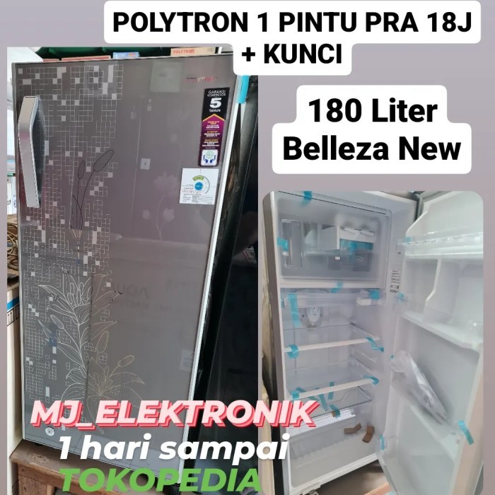 KULKAS POLYTRON 1 PINTU 180 LITER ADA KUNCI