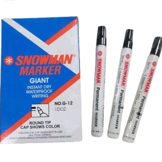 

Promo Spidol Snowman Permanent Hitam (Per Pcs)