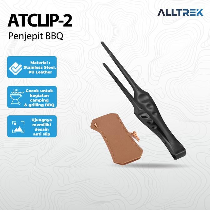 ALLTREK Penjepit BBQ ATCLIP-2 BBQ Clip Stainless Steel Camping