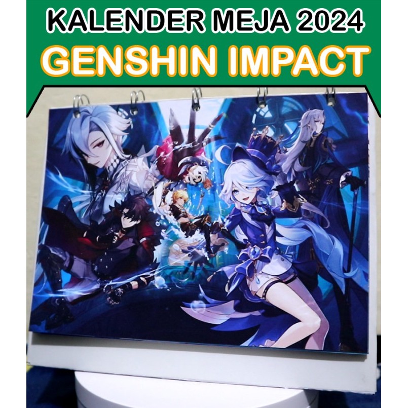 

Kalender Meja 2024 Genshin Impact Merch Limited Edition (Ukuran A5) Murah Berkualitas