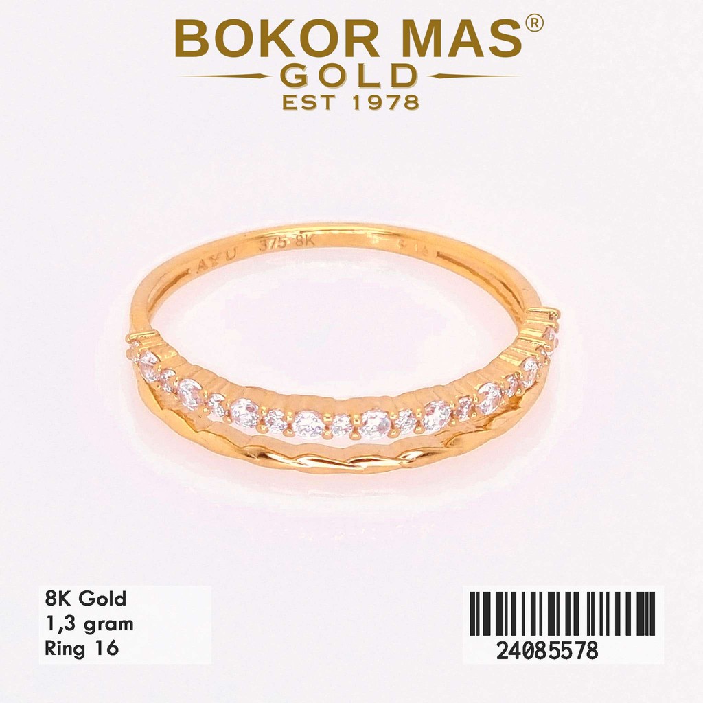 Cincin Permata Emas 375 8K 24085578 - BokorMas Gold