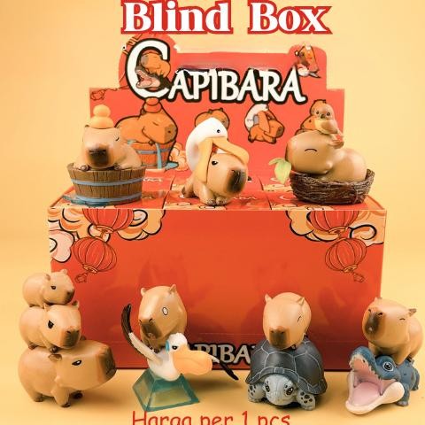 ZG - Blind Box CAPIBARRA / Cute Character Action Figure / Mainan Karakter Dalam Kotak / Blind Box An