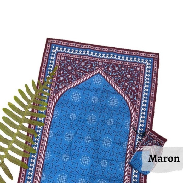Sajadah SAJADAH TRAVEL TRAVELING KASHMEER TURKI - Maroon halus terlaris empuk lembut premium terbaru