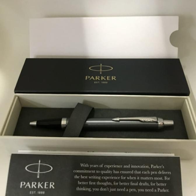 

Murah Meriah ! Pen Parker New IM Blue Grey CT Ballpoint M.Blk TB