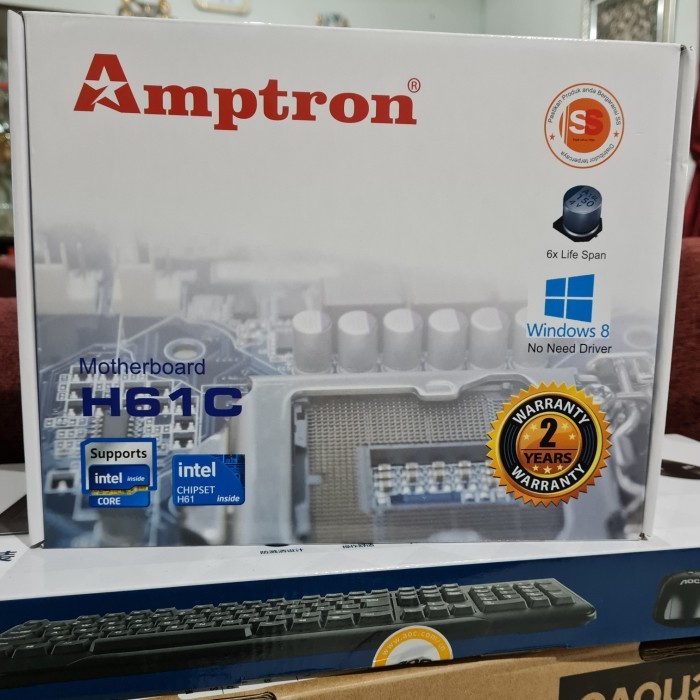 TERBARU - Amptron H61 [DDR 3 Intel LGA 1155 Motherboard H61C]