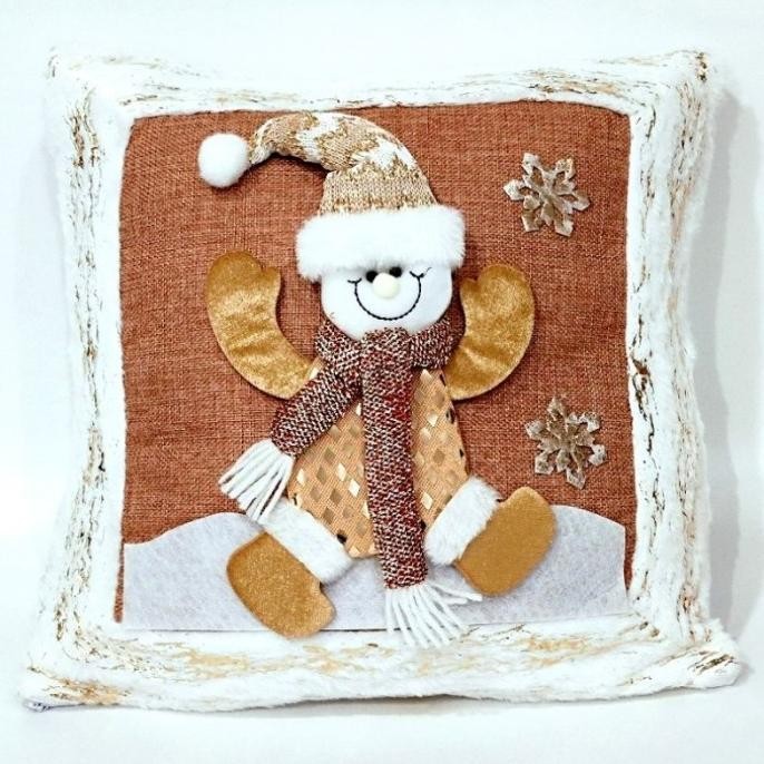 

Sale! New Sarung Natal Bulu Sarung Bantal Hadiah Christmas Pillow Case Sarung Bantal Natal Santa Snowman Putih Salju Murah Grosir