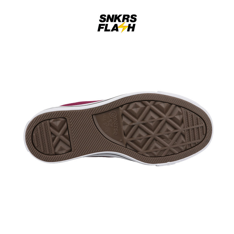 CONVERSE Ct As Ox Canvas Maroon Sepatu Sneakers Unisex - M9691C - Size 35