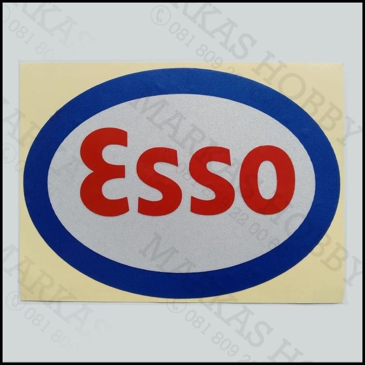 

TERBARU STIKER ESSO OVAL LOGO !!!!!