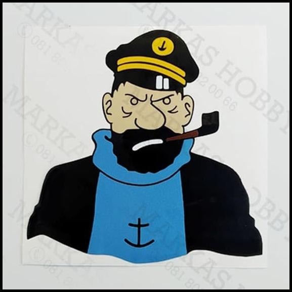 

TERMURAH STIKER TINTIN CAPTEN ARCHIBALD HADDOCK CHARACTER !!!!