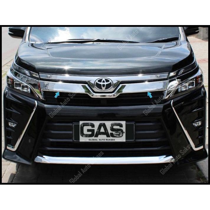 TERMURAH FRONT GRILL COVER CHROME COVER GRILL DEPAN CHROME TOYOTA VOXY 2017 