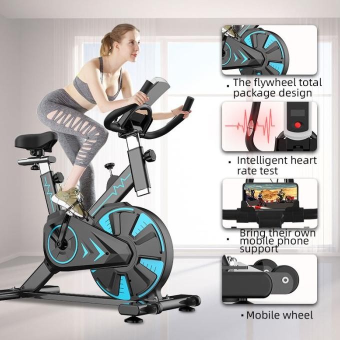 Sepeda Statis Gym Spinning Bike with Speedometer Aplikasi Real Zwift