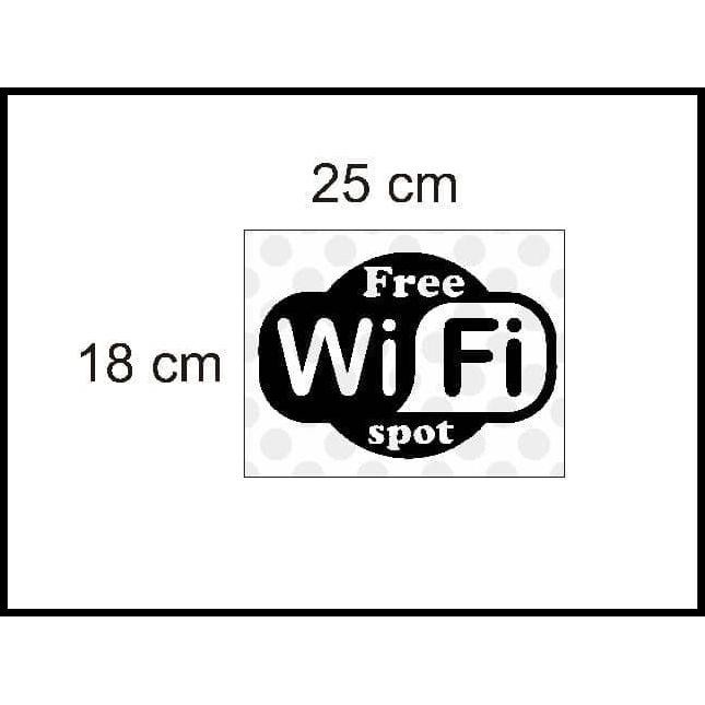

GRATIS ONGKIR STIKER LOGO FREE WIFI CAFE BENGKEL HOTEL KANTOR SEKOLAH STICKER SIGN !!!!!
