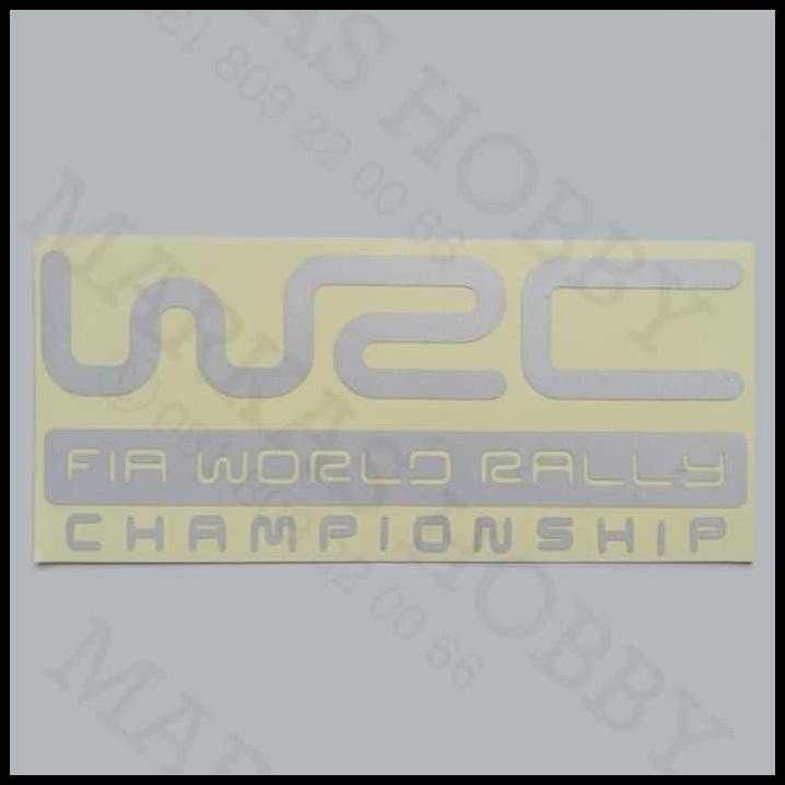 

DISKON STIKER WRC FIA WORLD RALLY CHAMPIONSHIP SILVER !!!!!!