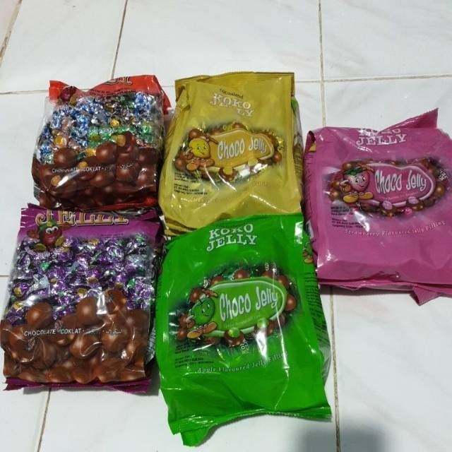 

Ready - Koko Jelly 750Gr Coklat Buah Chocolate Jelly Kacang Kismis Apel Mangga