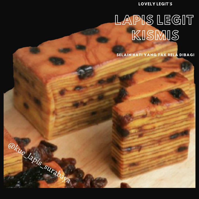 

Ready - Lapis Legit Kismis Premium Surabaya Wisman Moist Halal Tanpa Pengawet