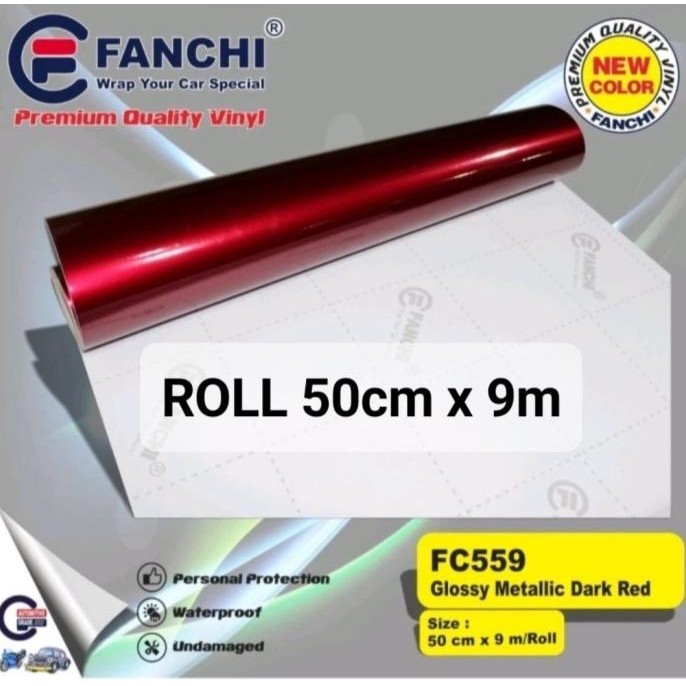 

BESTSELLER ROLL STICKER FANCHI GLOSSY METALLIC CANDY SERIES 50CM X 9M ROLL
