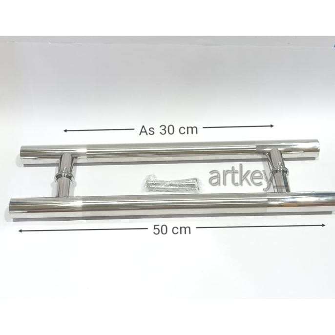 

Handle Pintu Kaca & Alumunium/Kayu Model Bulat/Pipa As 30Cm X 50Cm Original Dan Terpercaya
