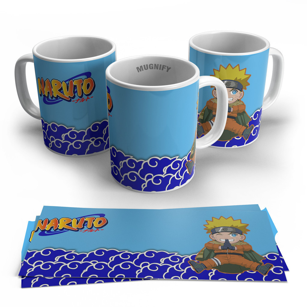 Gelas Mug Bergambar Naruto | Kado Hadiah Gelas Mug Kartun Naruto