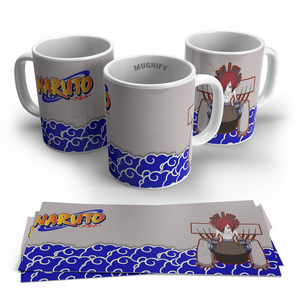 Gelas Mug Bergambar Naruto | Kado Hadiah Gelas Mug Kartun Naruto