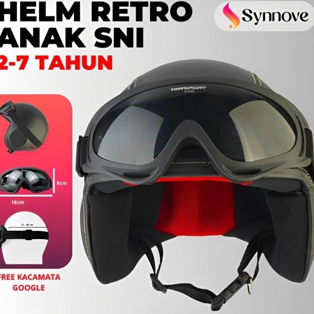 Helm Anak Perempuan Pororo Retro Classic Helm Anak Laki Laki Helm Anak 2 Tahun 3 Tahun Helm Anak Sni