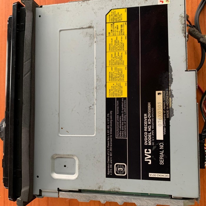 Aksesoris Mobil Headunit Single Din Jvc Kd-Dv5506 Bekas