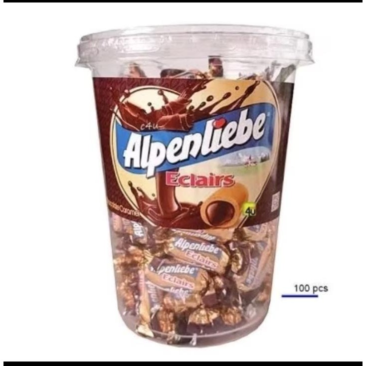 

Permen Alpenliebe Exclairs Choco Caramel Toples 360gr isi 100pc