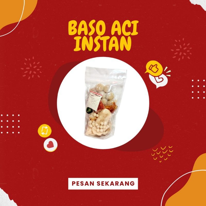 

BASO ACI INSTAN BAKSO ACI BOCI SUPER HEMAT ISI 6 PENTOL | SUPER HEMAT 1 BUNGKUS BASO ACI