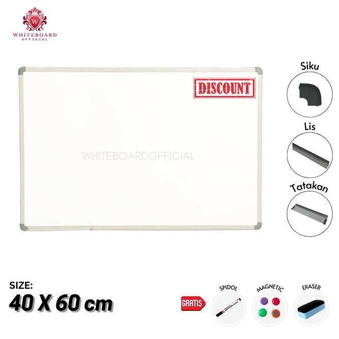 

Diskon! Whiteboard Magnet Papan Tulis Magnet 40 x 60 Gantung Sakana