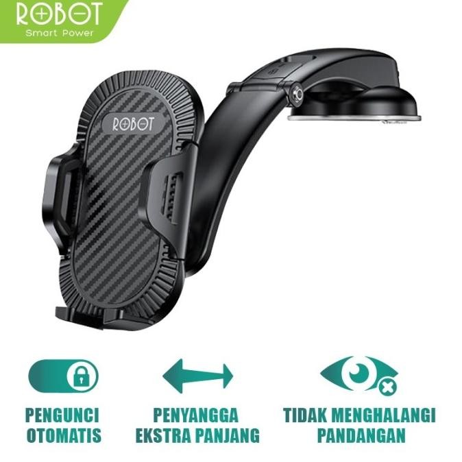 

Diskon! ROBOT RT-CH14 Suction Cup Automatic Lock Universal Car Holder