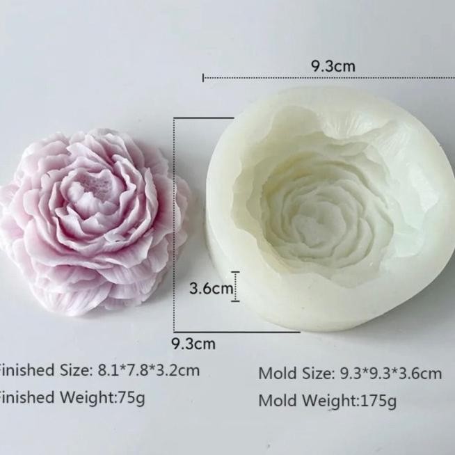 Cetakan Silicone Mawar Estetik / Cetakan Silikon Bunga Rose / Cetakan Puding Bunga