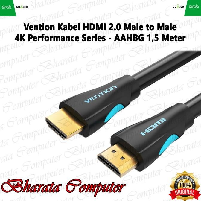 

Diskon! Vention Kabel HDMI 2.0 Male to Male 4K Performance Series AAHBG 1.5 M
