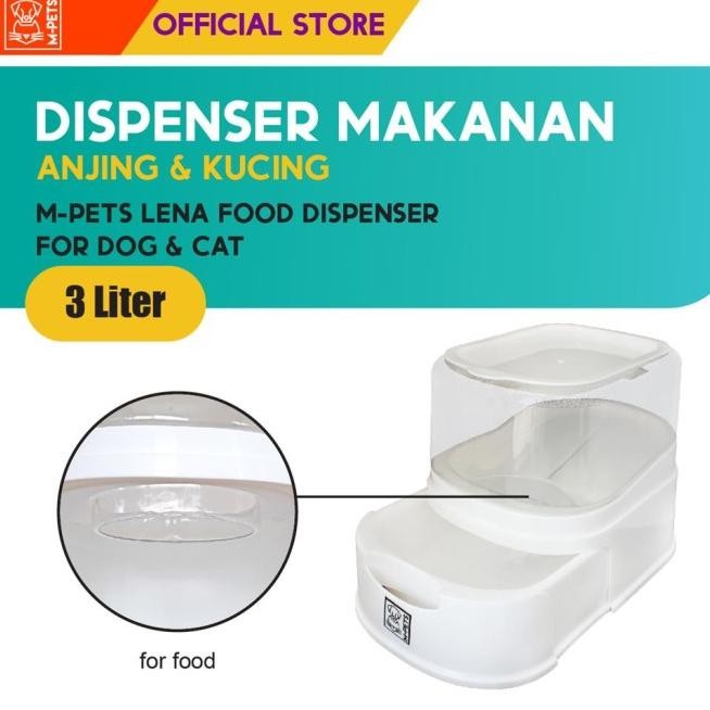 M-Pets Lena Food Disser 3 Liter / Tempat Makan Anjing Kucing