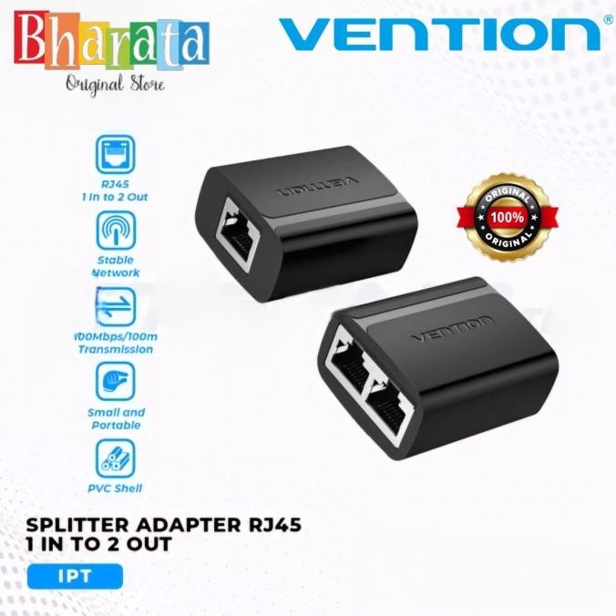 

Diskon! VENTION 1 to 2x RJ45 Splitter Ethernet Adapter - IPT Original