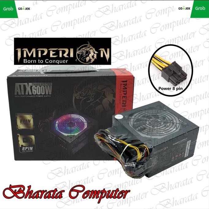 

Diskon! Power Supply Gaming Imperion ATX600W with 8 Pin VGA Connector