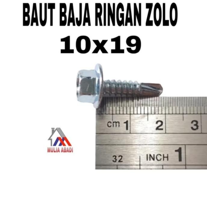 BAUT BAJA RINGAN ZOLO 10x19 /SKRUP BAJA RINGAN