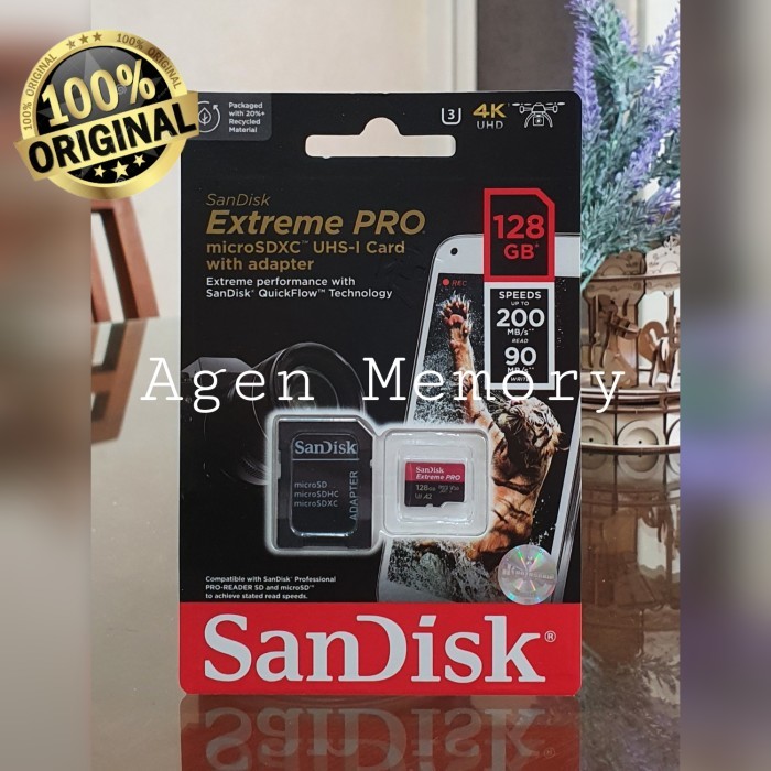 TERMURAH - Sandisk 128 GB Extreme Pro 170 mb/s Micro SDXC Card A2 U3 UHS-1 V30